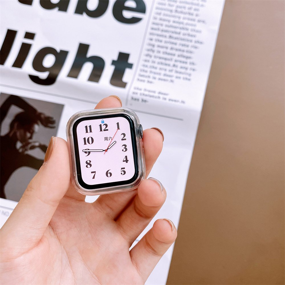 Soft TPU smart watch cases for iwatch 40mm 38mm electroplate luxury apple watch case 44mm 42mm series 7 6 5 4 3 se
