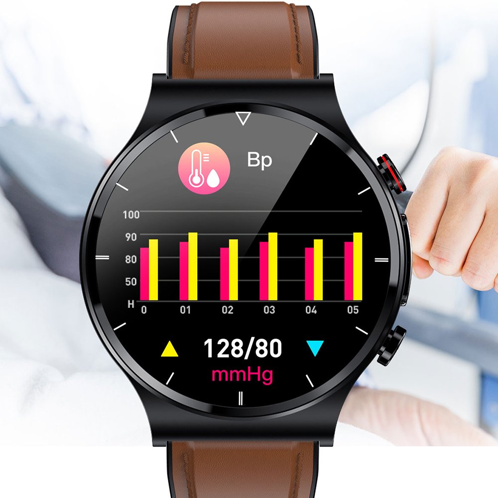 Health care products smart watch E88 with ECG PPG bpm steps calorie blood pressure heart rate monitor 360x360 resolution watch