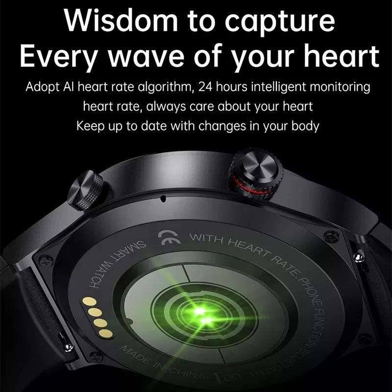 QW33 1.28 inch IPS Round Screen Magnetic Charging Smart Watches Fundo App BT Calling Health Monitoring Smart Watch with NFC