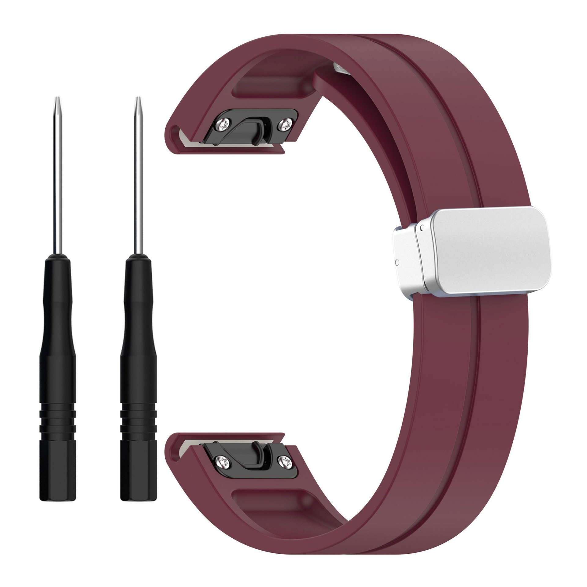 New Silicone Magnetic Buckle Quickfit Watchband Straps For Garmin Fenix 6X 7X 7 6 Pro 5 5X EPIX Smart Watch Easyfit Wrist Band