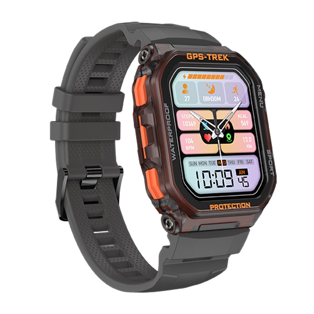 2024 FT61 Outdoor Smart Watch 1.7'' BT Call Waterproof Health Monitoring GPS Positioning Sports trajectory Smartwatch For Men