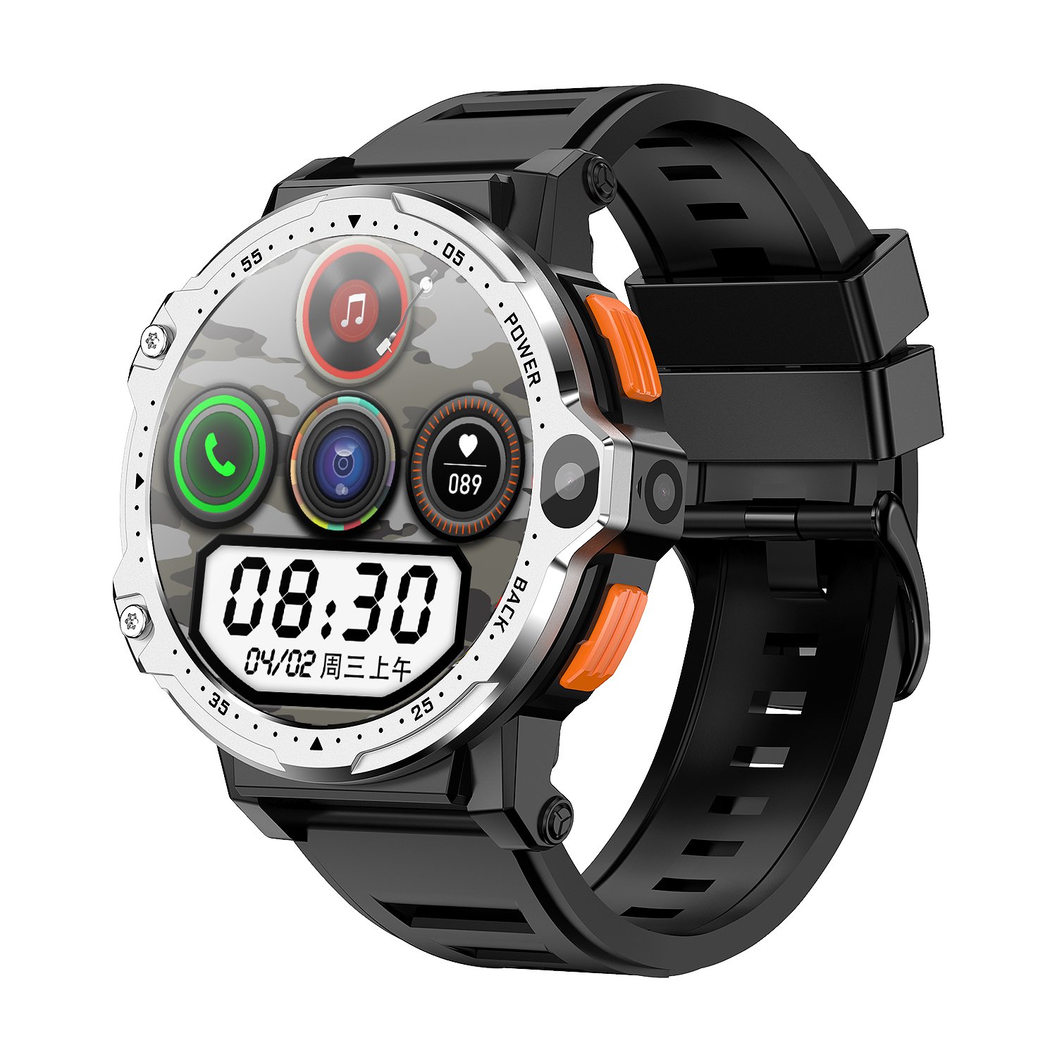 Latest 4g Smart Watch Pg999 Wifi Gps Nfc Video Smartwatch Phone 1.54 Round Display 800mah Big Battery Android 8.1 4g Watch