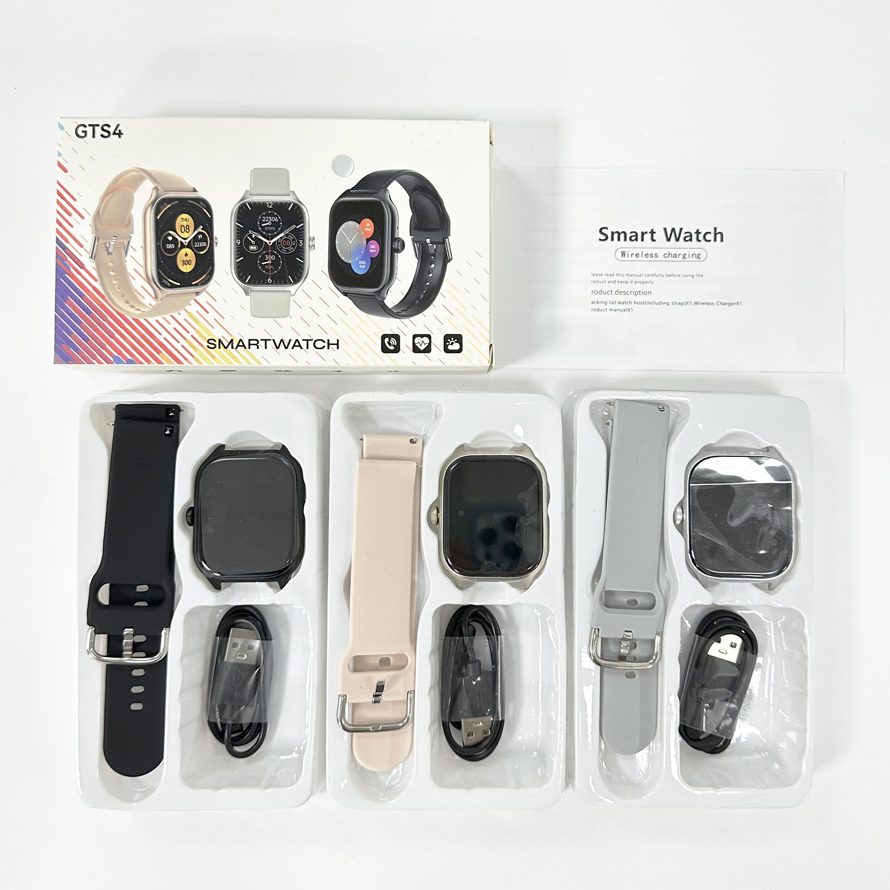 Android GTS4 health watch for men new trend 2.01 inch BT call heart rate Blood oxygen monitoring smart watch 2024 high quality