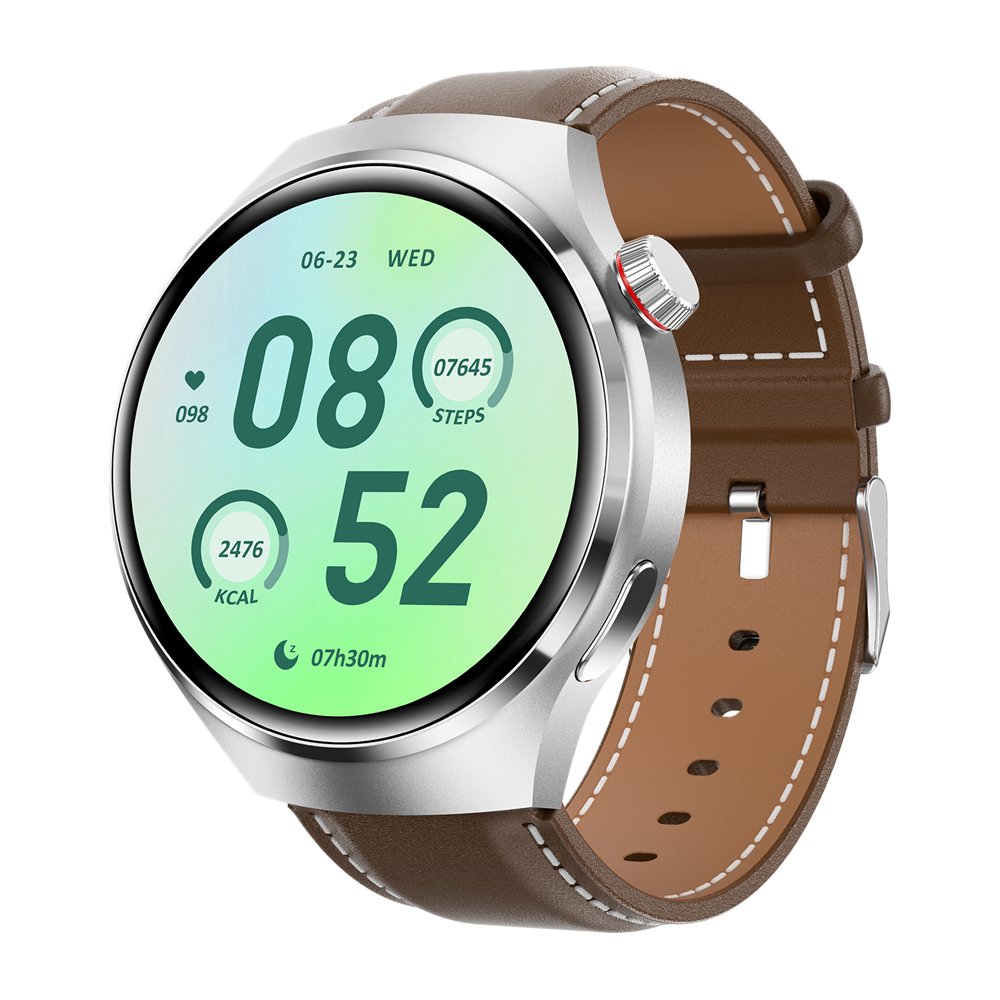 Round 1.53 Inch Screen BT Call Voice Assistant NFC Door Open Customize Watch Face GT4 Pro Smart Watch