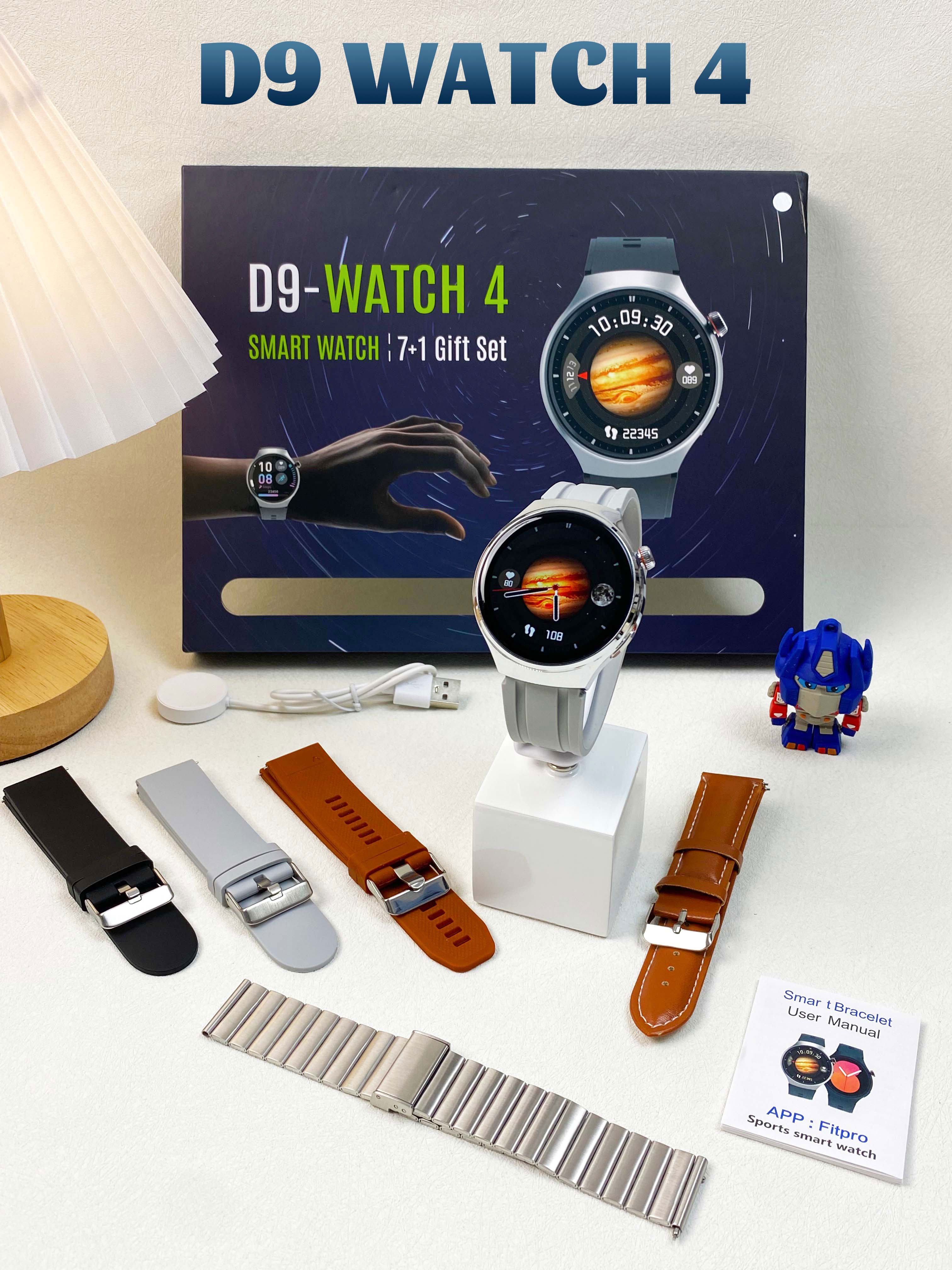 7 in1 suit smart watch D9-watch 4 with 7 straps 2024 Smart Watch for Men Business BT Call Sports health monitoring