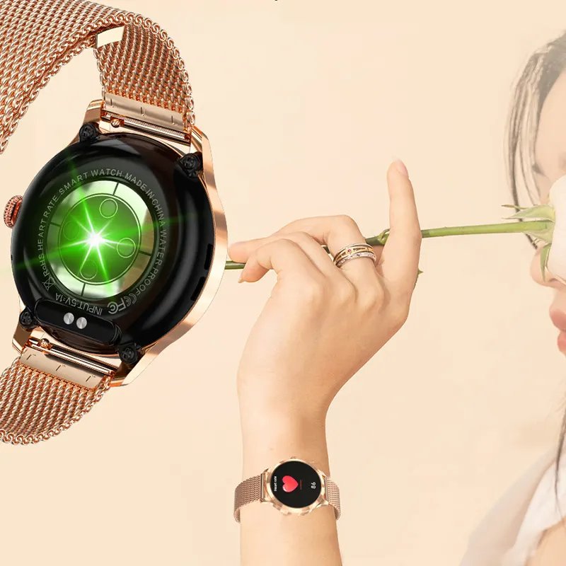 DE New Fashion 2023 High Quality Luxury Smartwatch Android Lady Bt Calling Mobile Sport Fitness Trackers Women Smart Watch Ultra
