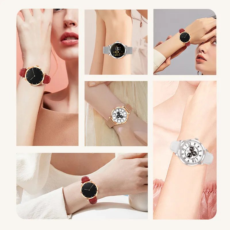 DE New Fashion 2023 High Quality Luxury Smartwatch Android Lady Bt Calling Mobile Sport Fitness Trackers Women Smart Watch Ultra