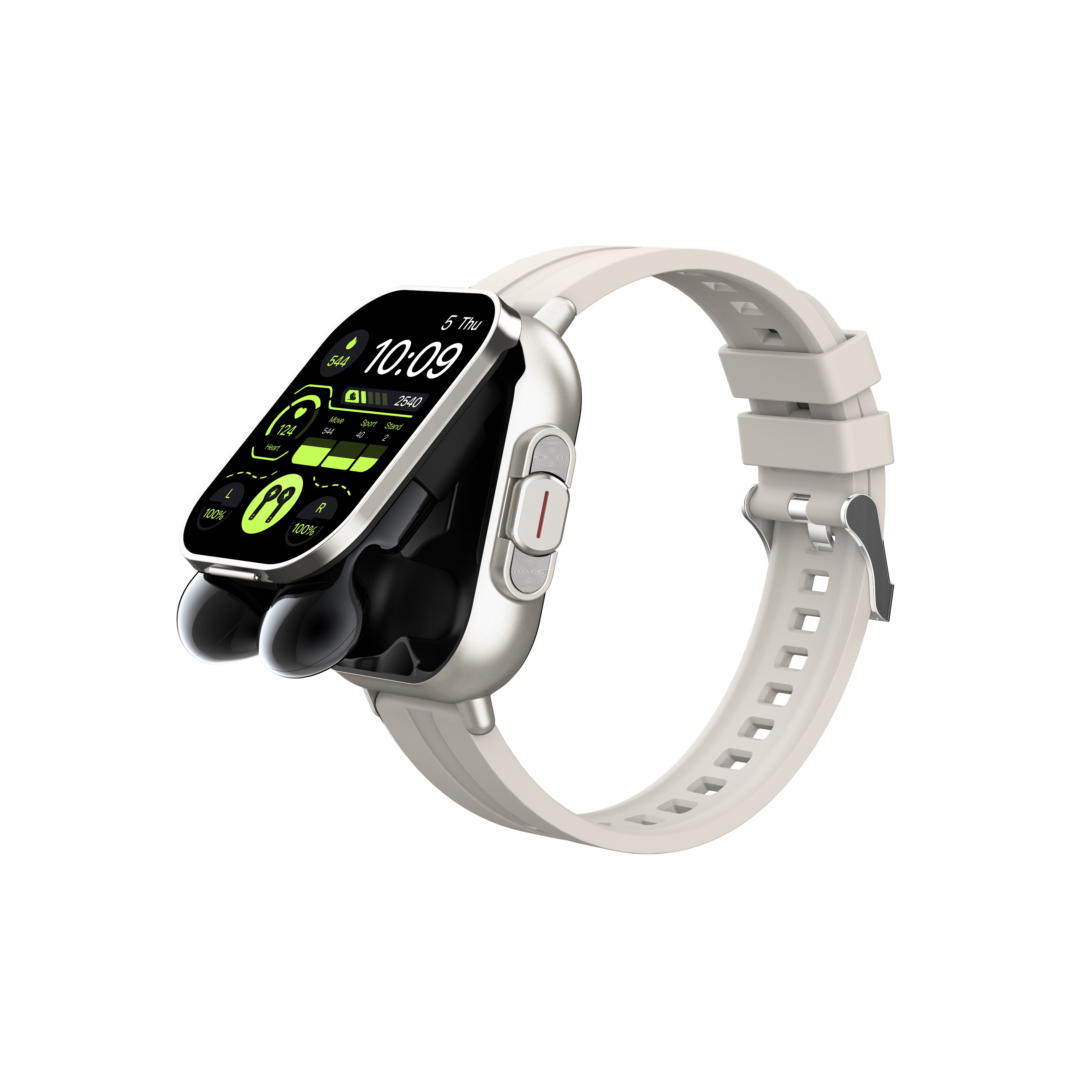 2 IN 1 Smart Watch With Earbuds 2024 Screen 2.01 TFT 250mah Smartwatch Headset Smart Call with Earphone NFC