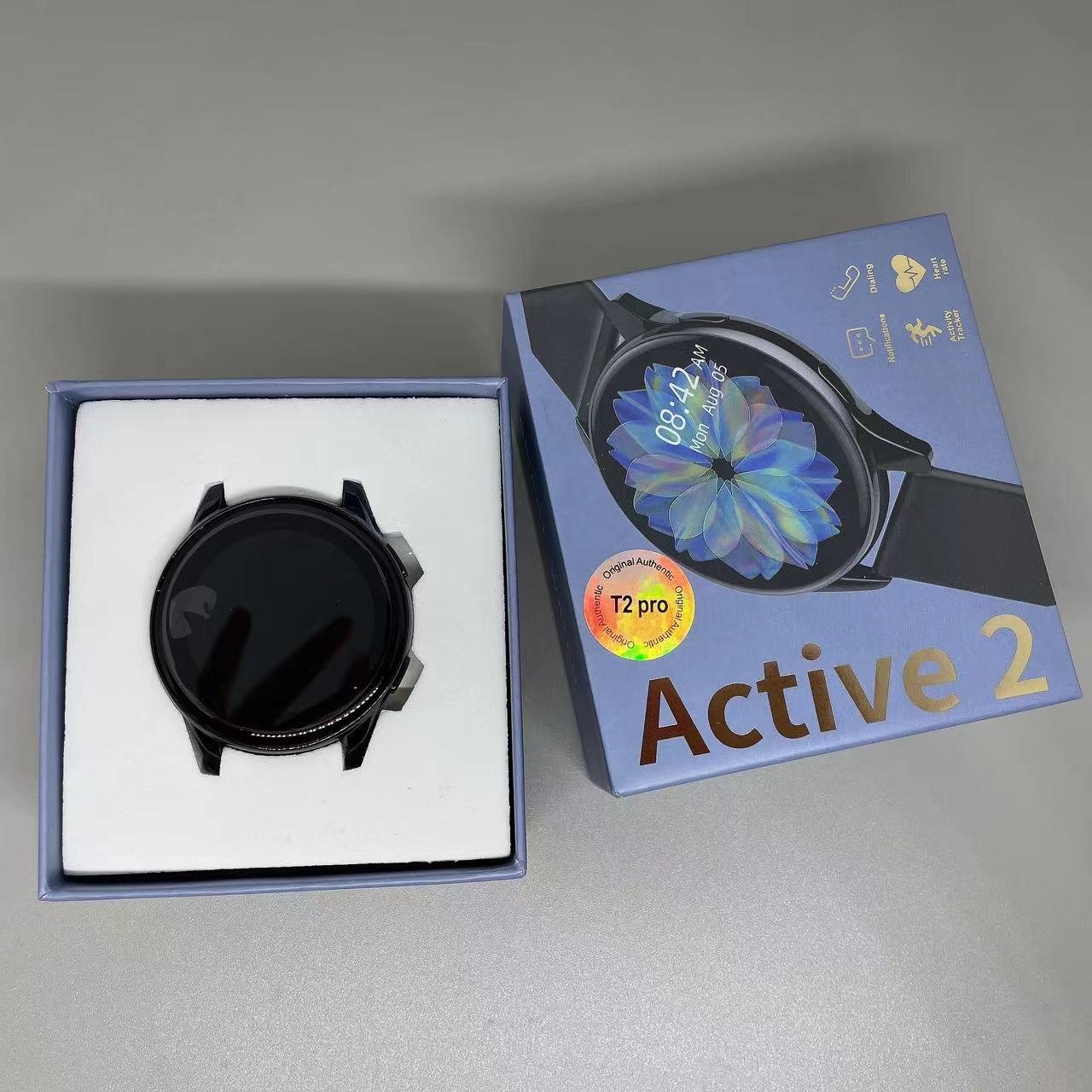 High quality wearable T2pro 1.28inch Full touch Round Screen Smart Watch Call Heart rate monitoring smart bracelet