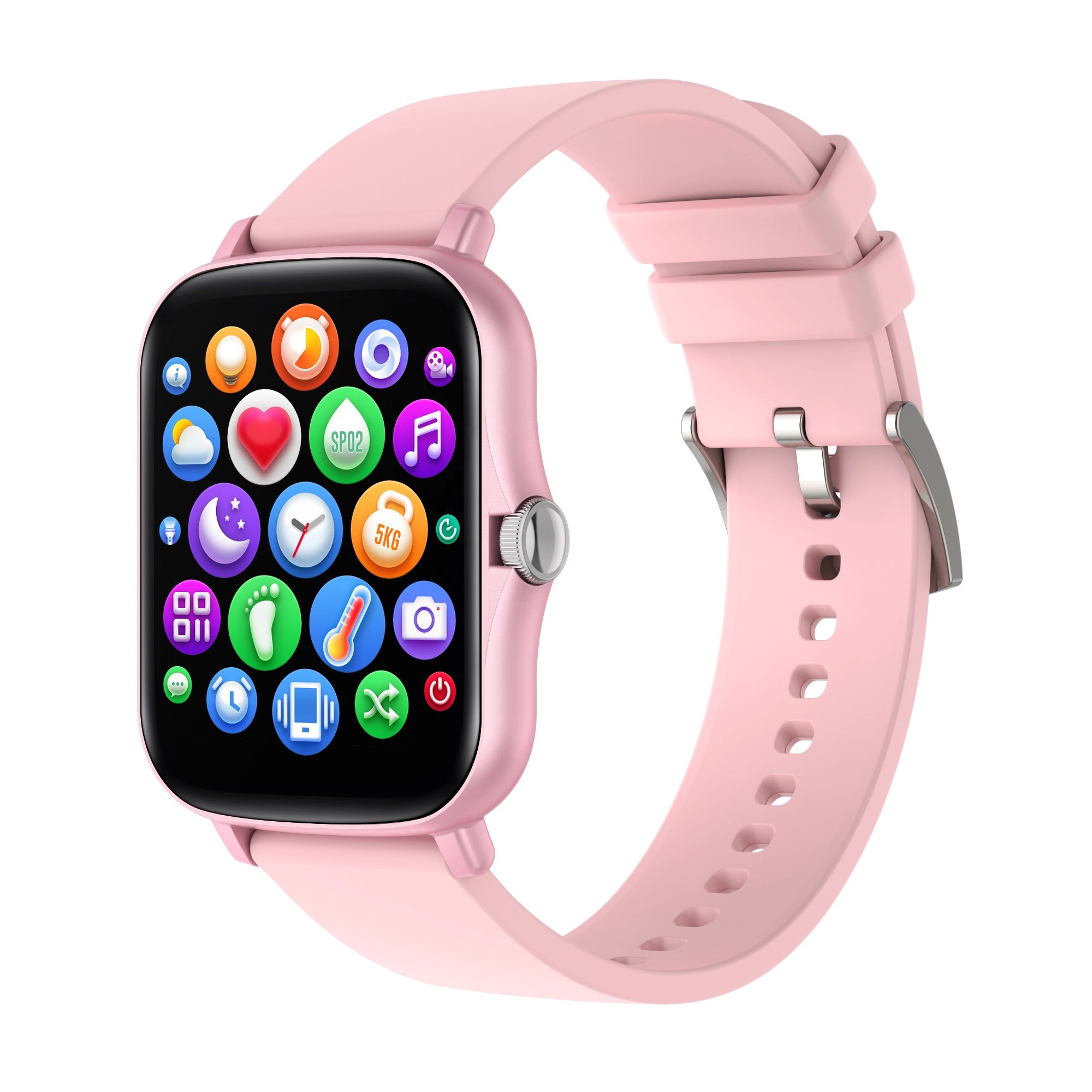Smart Watch 1.69 HD Screen for Android Phones and iOS Compatible iPhone Samsung Oxygen Heart Rate Monitor IP67 Fitness Watch