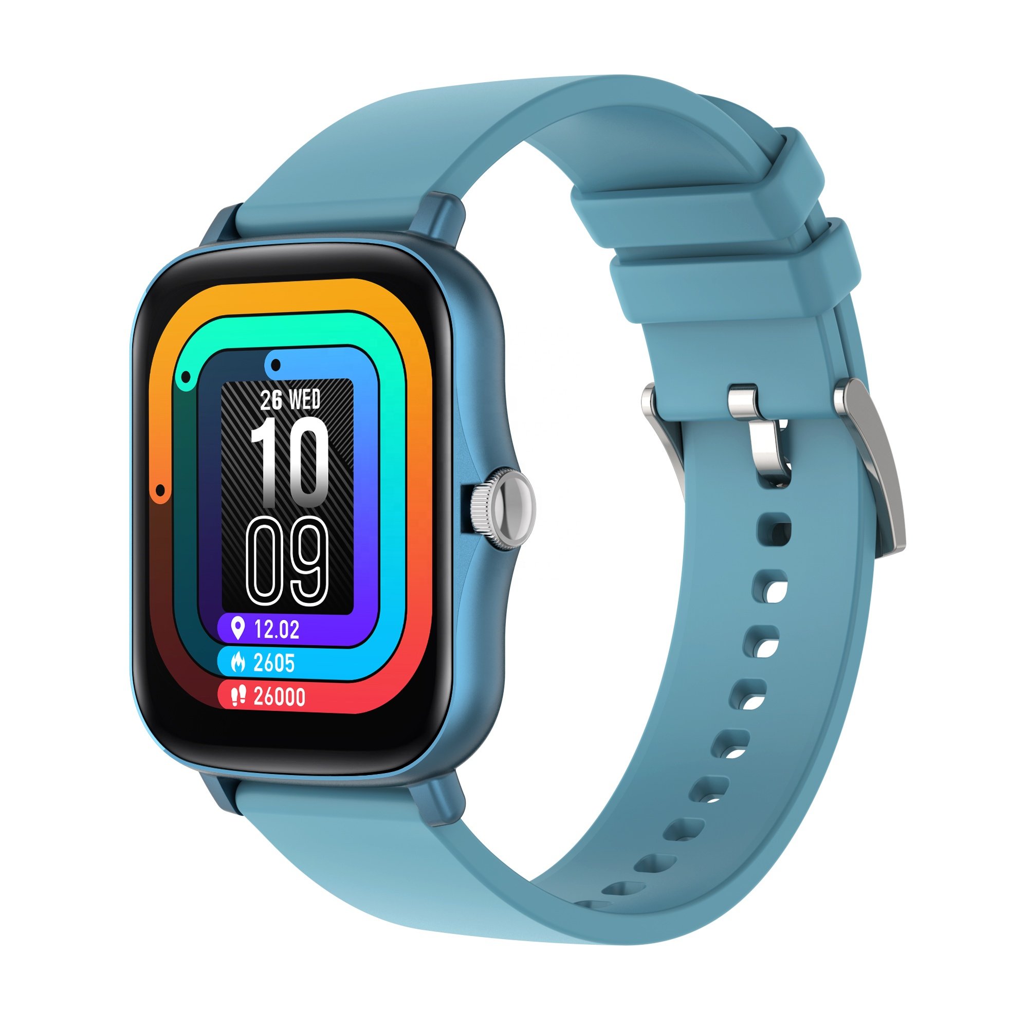 Smart Watch 1.69 HD Screen for Android Phones and iOS Compatible iPhone Samsung Oxygen Heart Rate Monitor IP67 Fitness Watch