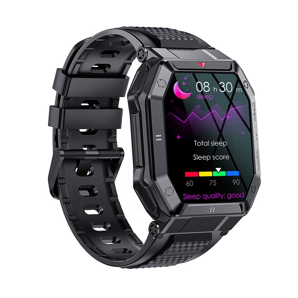 K55 Smart Watch BT Call 350mAh Long Standby Wristwatch Blood Pressure Monitor Outdoor Sports Waterproof Men Smartwatch