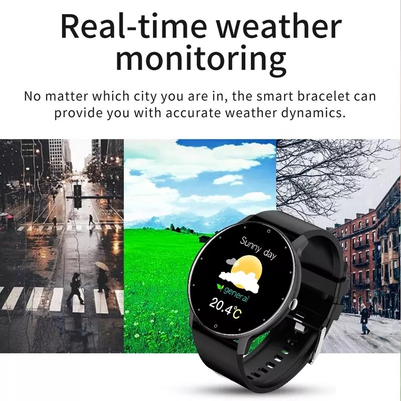 New arrival 2022 ZL02D smart bracelet Android fashion reloj smart watches Heart rate monitor Round smart watch