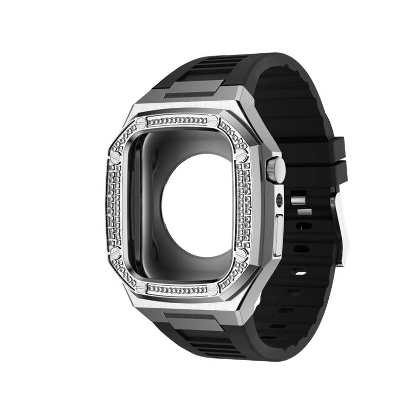 New Arrival High Quality Luxury Stainless Steel Watched Band And Case For Apple Watch 41mm 44mm 45mm