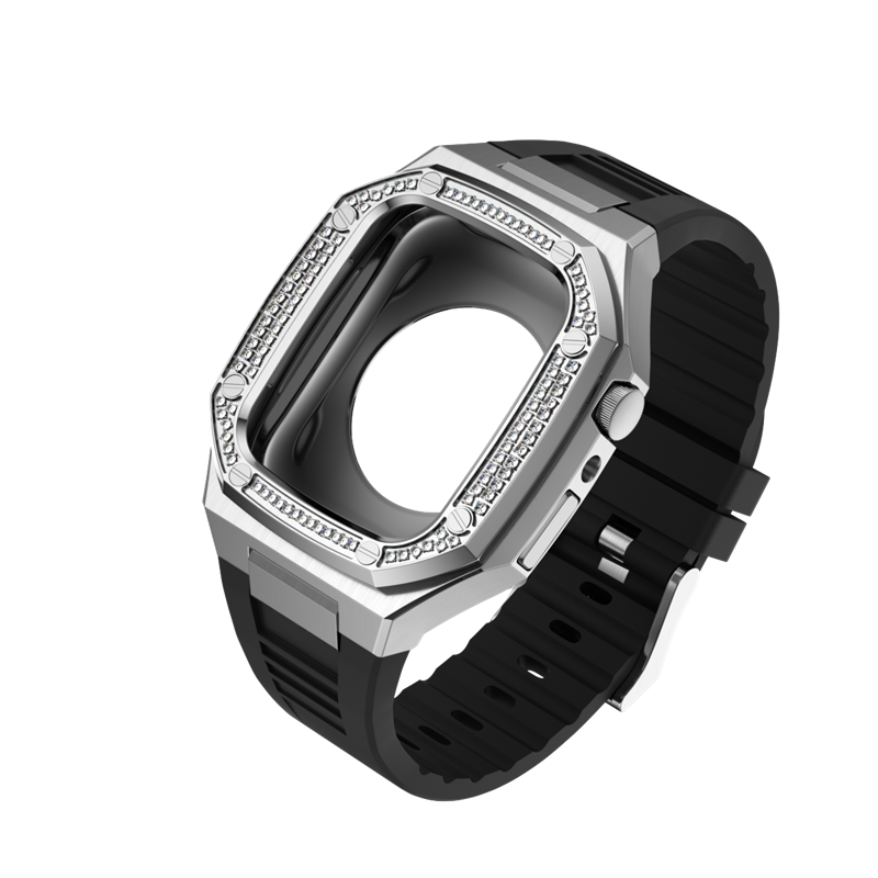 New Arrival High Quality Luxury Stainless Steel Watched Band And Case For Apple Watch 41mm 44mm 45mm