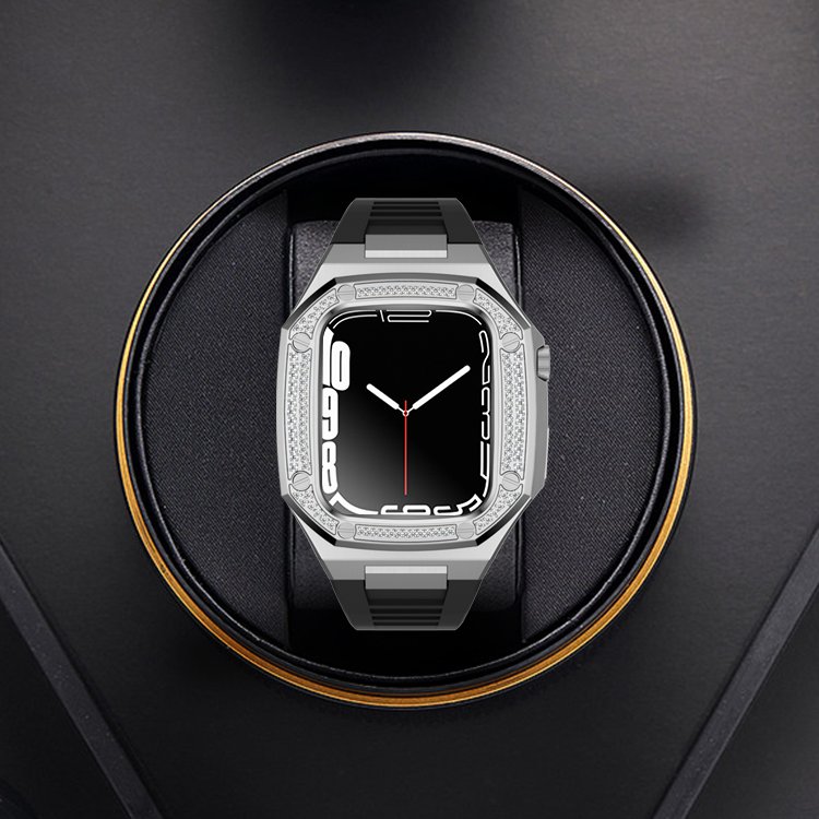 New Arrival High Quality Luxury Stainless Steel Watched Band And Case For Apple Watch 41mm 44mm 45mm