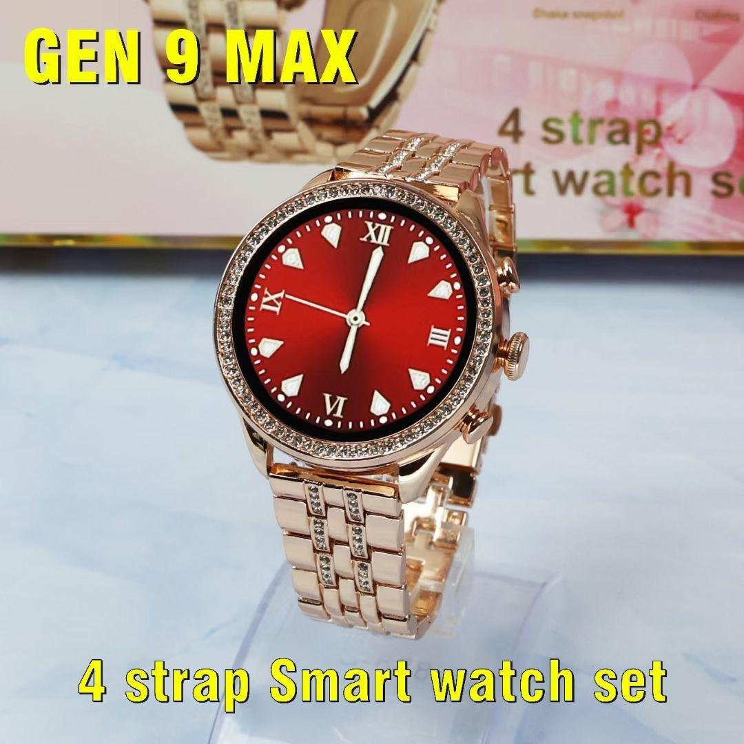 Gen 9 Max Smart Watch Amoled Bt Call Reloj Fitness Tracker Gift Box Suit Sport Waterproof Gen9 Max Smartwatches For Ladies Gift