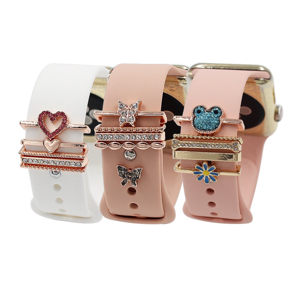 AF Wholesale Jewelry Metal Charms for Wristband Watch Band Watch Band Accessories Charms Smart Watch Band & Accessories