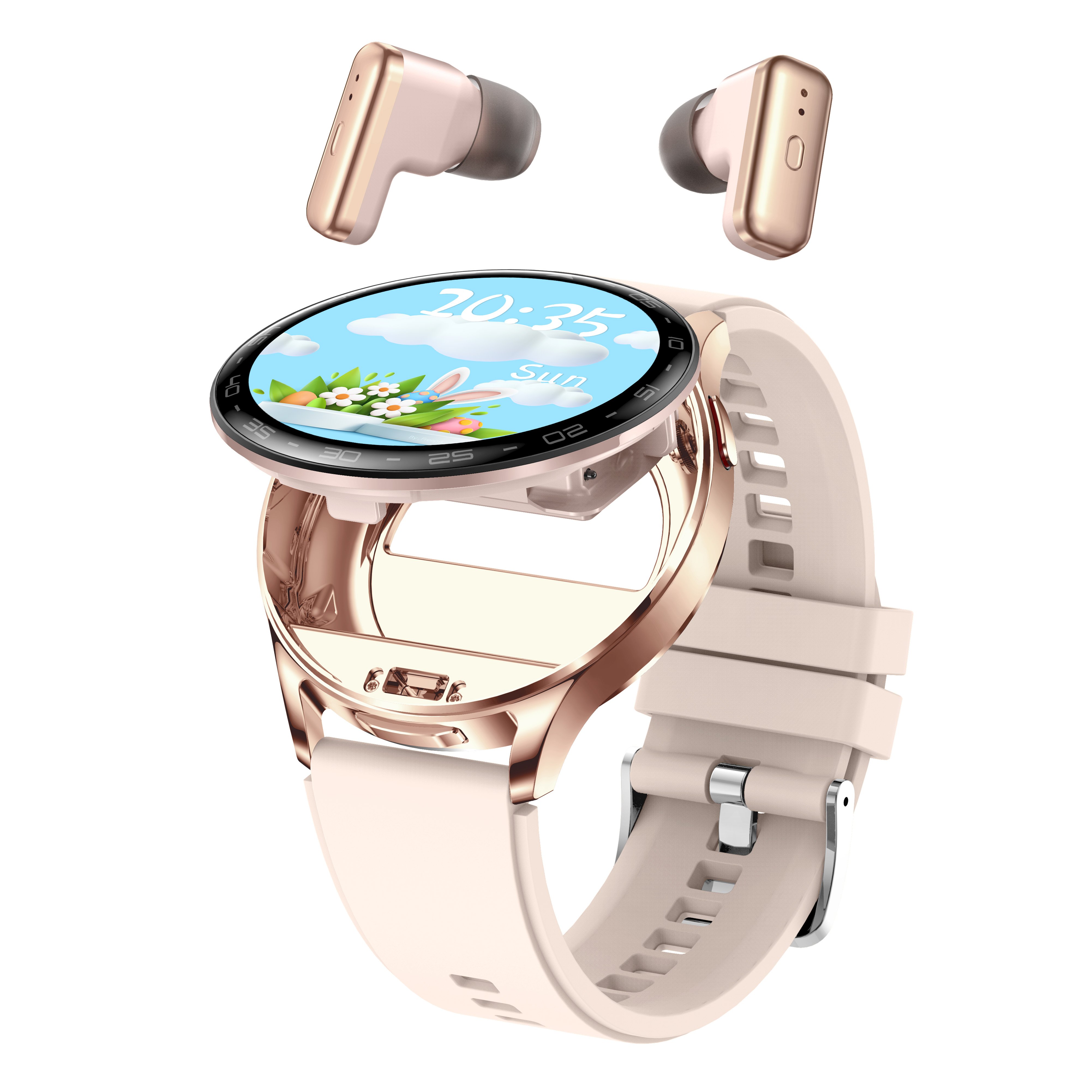 2 in 1 T97 Smart Watch with Wireless Earbuds Men Women Sport Health Monitoring Smartwatch Noise Reduction BT Headset