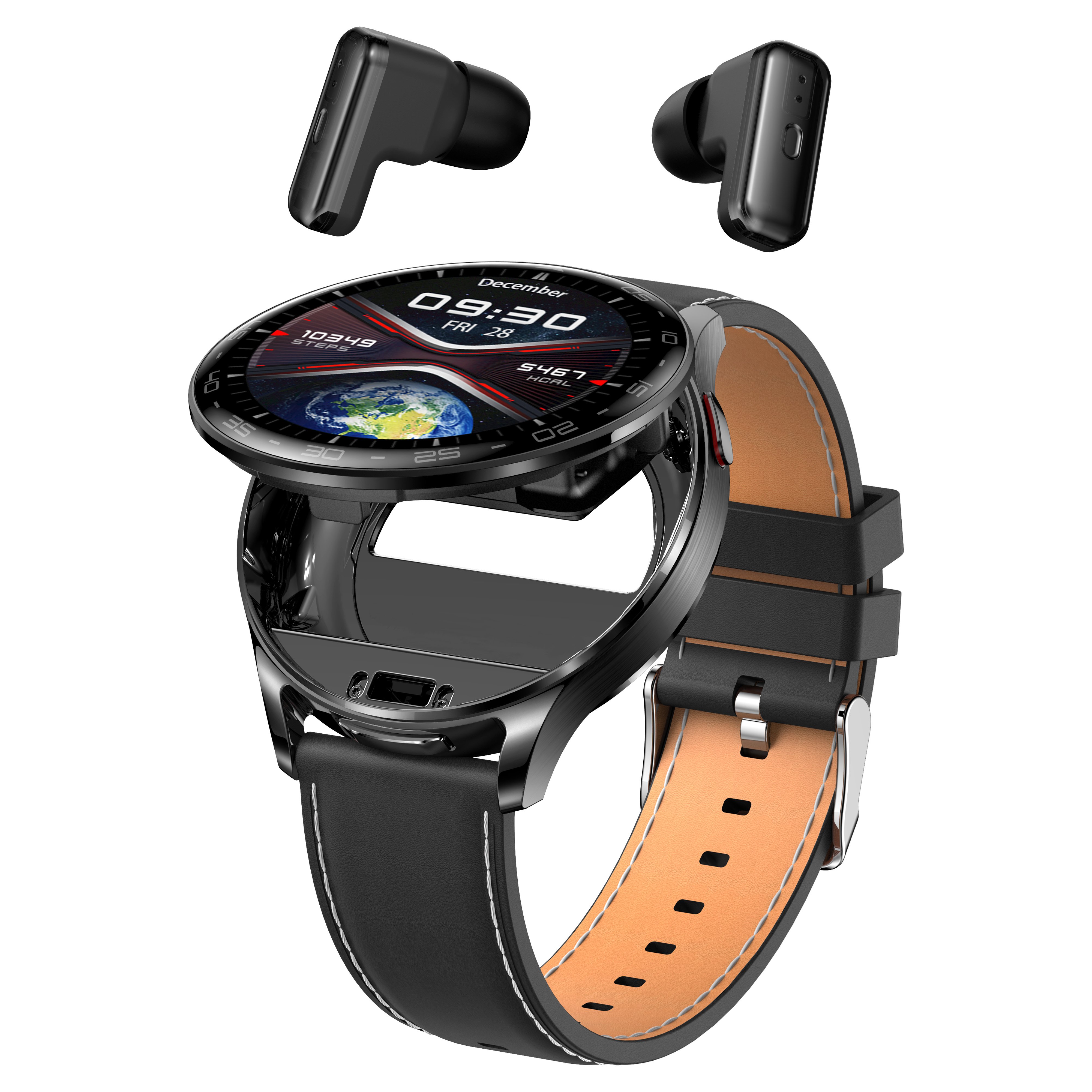 2 in 1 T97 Smart Watch with Wireless Earbuds Men Women Sport Health Monitoring Smartwatch Noise Reduction BT Headset