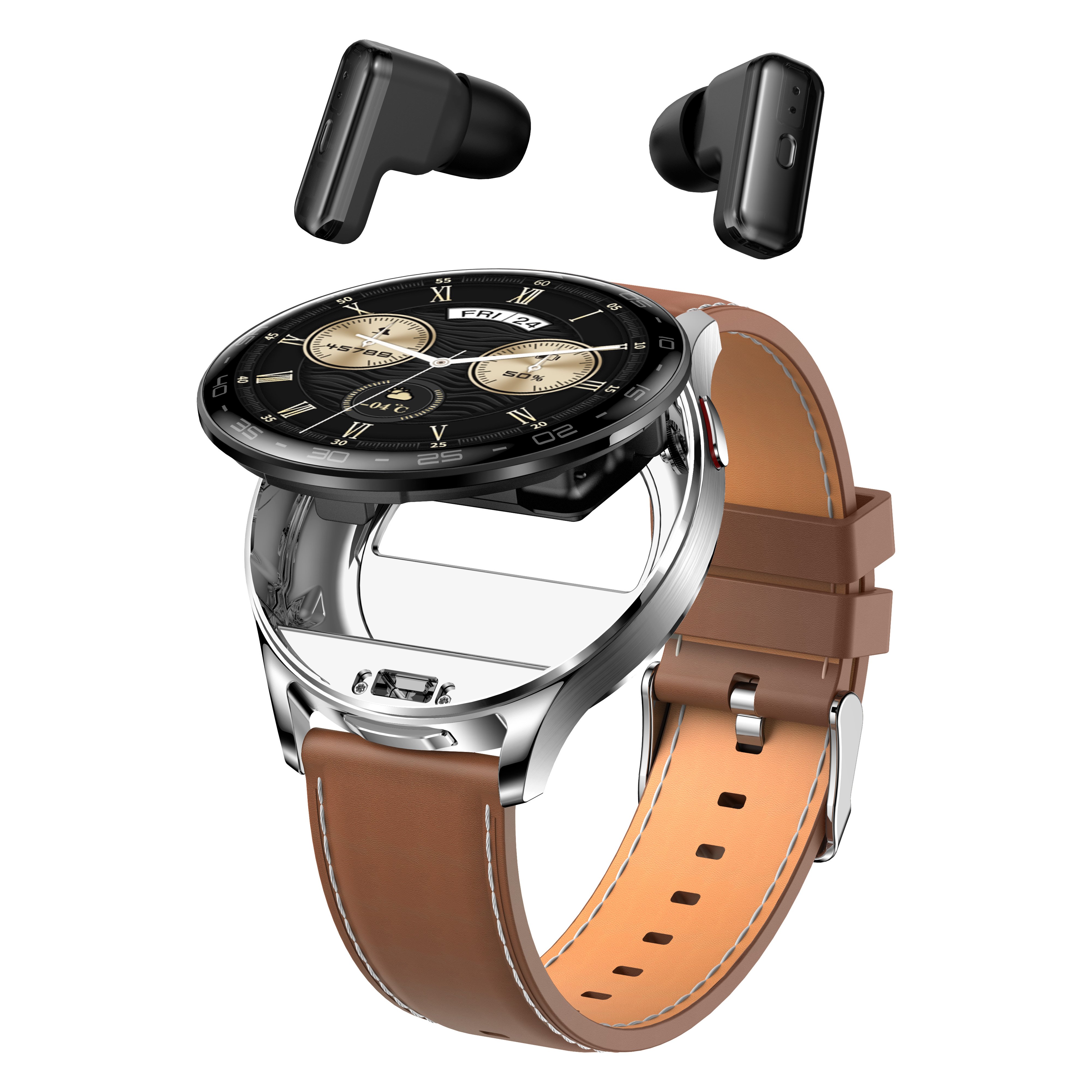 2 in 1 T97 Smart Watch with Wireless Earbuds Men Women Sport Health Monitoring Smartwatch Noise Reduction BT Headset