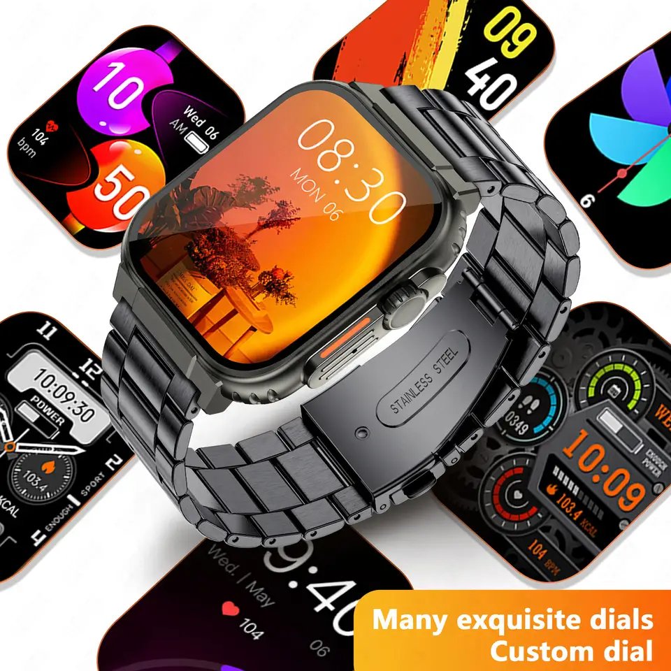 Hot selling product 2024 watches sport man outdoor smart watch for men IP68 waterproof watch smart Android IOS