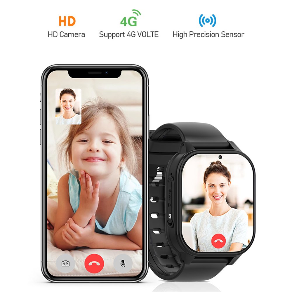 Top grade 4G smart watch D1 WiFi LBS GPS smartwatches IP67 waterproof real-time tracking device with SMS music video call