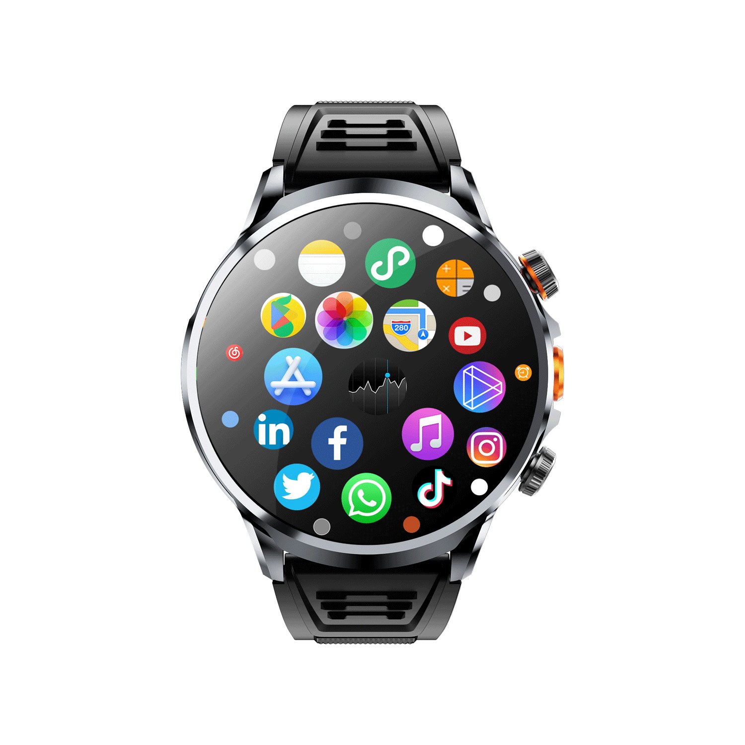 H18 1.95HD Inches GPS 4G 5G smart watch with NFC Relojes Plug-in Card Ogladaj Blue tooth Call montre sport smart Watch