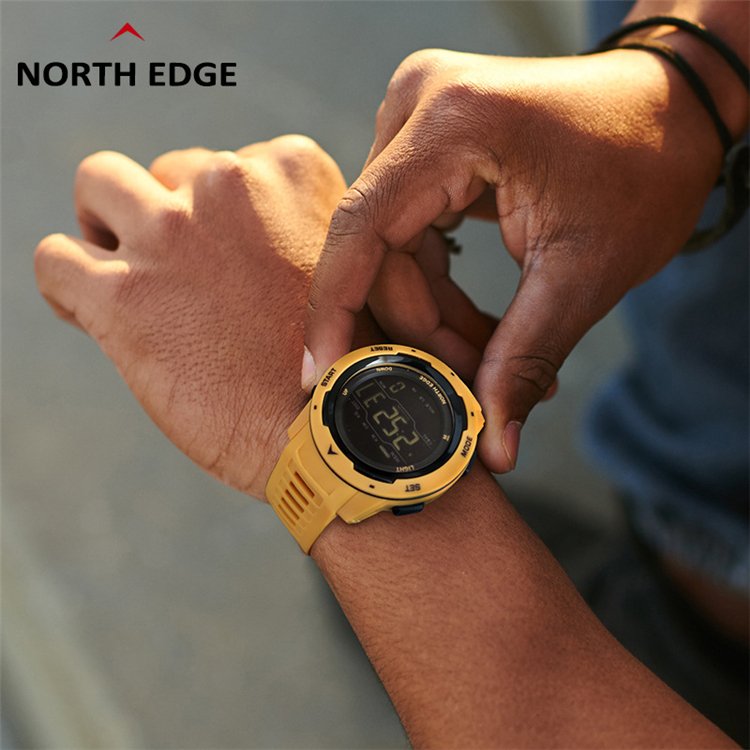 NORTH EDGE Watch MARS Men Digital Chronograph Pedometer Calorie Sports Fashion waterproof smart watches 2022
