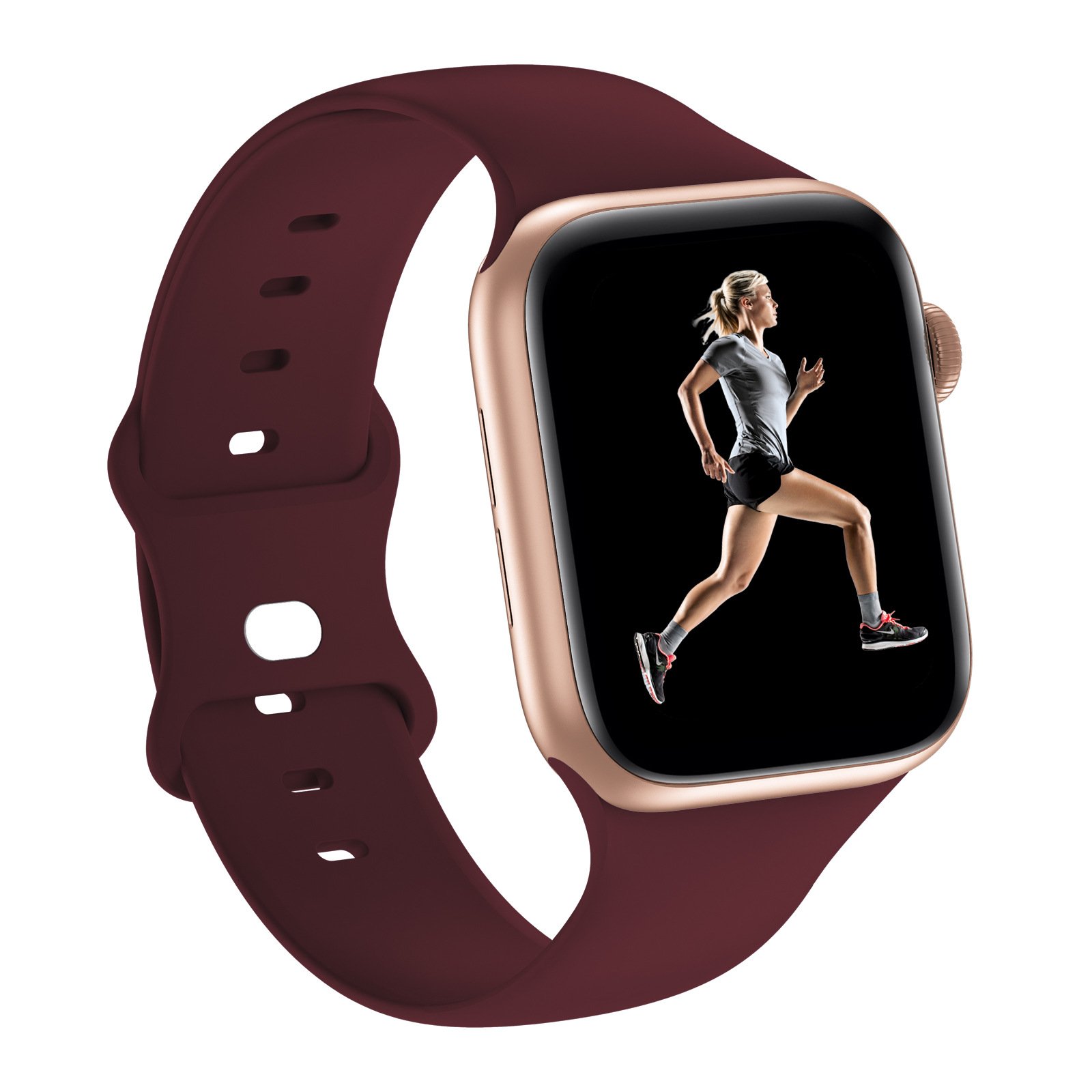 Sport Silicone Smart Watch Band Strap For Apple Watch Bands, For Apple Watch Series 6 Band