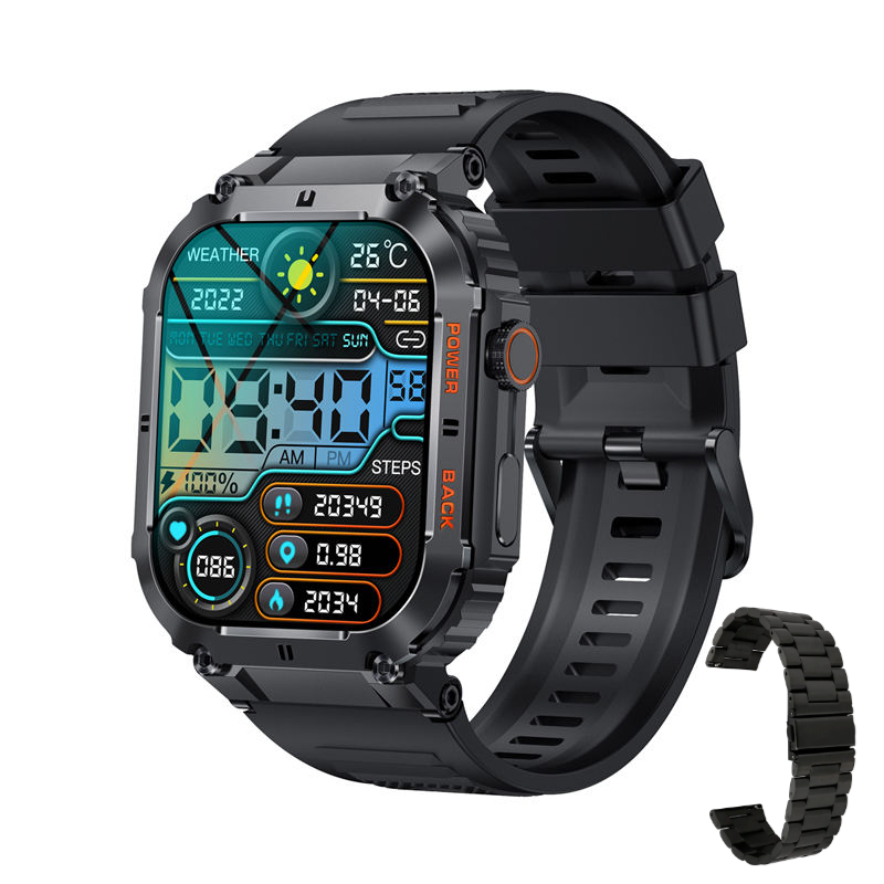 Flyrabbit Top selling BT call Waterproof Outdoor Sport Smart Watch 2024 With Fitness Tracker 400mAH 2 Inch Big Screen smartwatch
