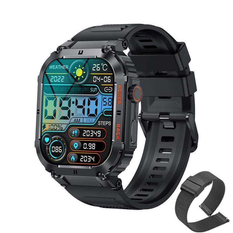 Flyrabbit Top selling BT call Waterproof Outdoor Sport Smart Watch 2024 With Fitness Tracker 400mAH 2 Inch Big Screen smartwatch