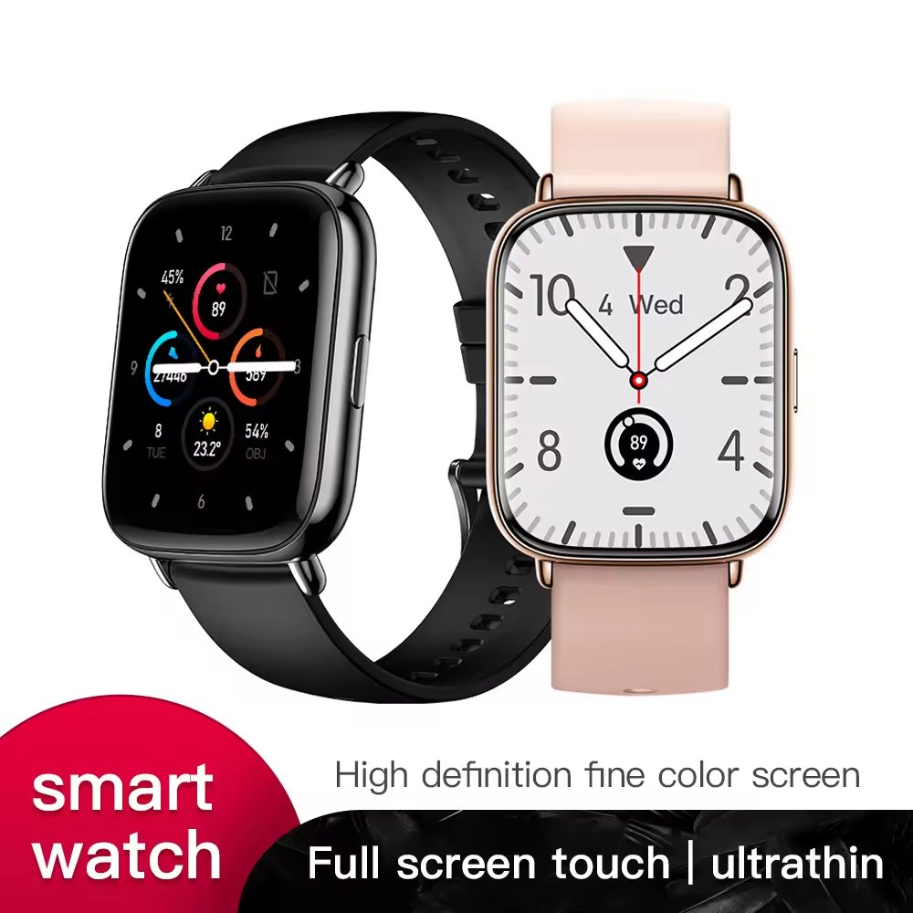 UM68T Smartwatch Reloj 1.69 "square full screen blood pressure heart rate monitoring Body temperature smart watch