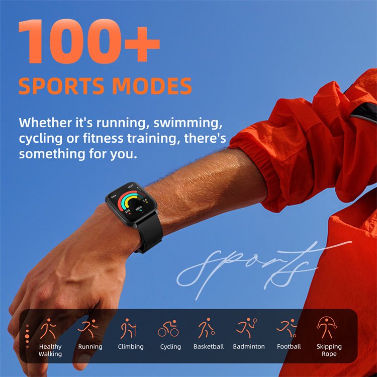 Cheap Luxury Fitness Sports Waterproof Flashlight Smartwatch Android Fashion relojes Inteligente Smart Watch 2024 For Men Women