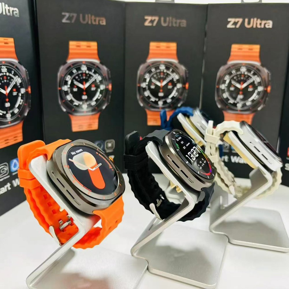 Galaxy Watch Z7 Smart Watch AMOLED Screen HD Display Outdoor Sport Durable Battery Life IP68 Waterproof Smart Watch for Men