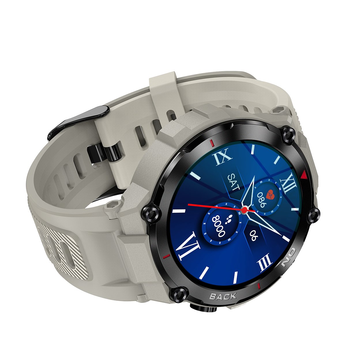 YTGEE 2024 New K37 Android Men Sport Smartwatch 1.32 inch IPS Heart Rate Health Monitor Sport Blood Pressure GPS Smart Watch