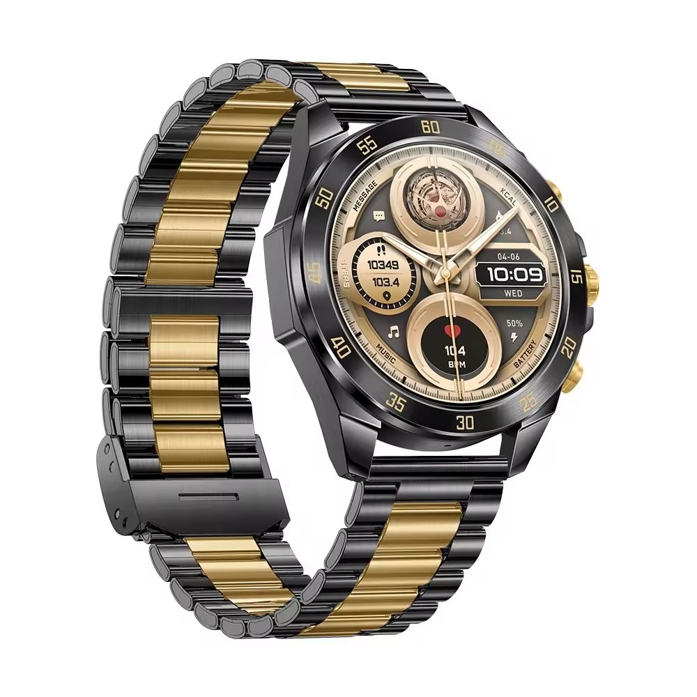 Hot Business Style Smart Watch for Men Sleep Heart Rate Monitor Reloj Inteligente AMOLED Smartwatch with BT Call