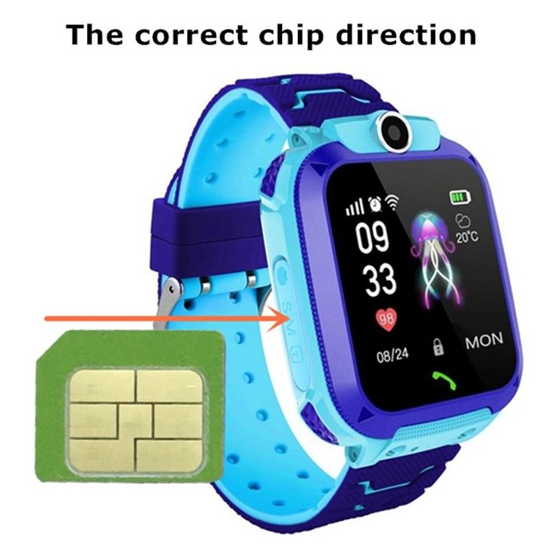 2023 Latest Waterproof Touchscreen Children Q12 Kids Smart Watch Smartwatch GPS Tracking Device Children Watch for Kids