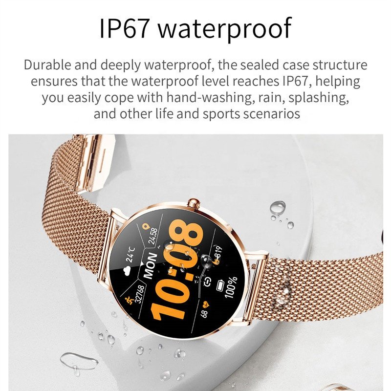 2023 High Quality GT8 Ce Rosh Waterproof Blood Pressure Round Fashion Stainless Steel Smart Watches