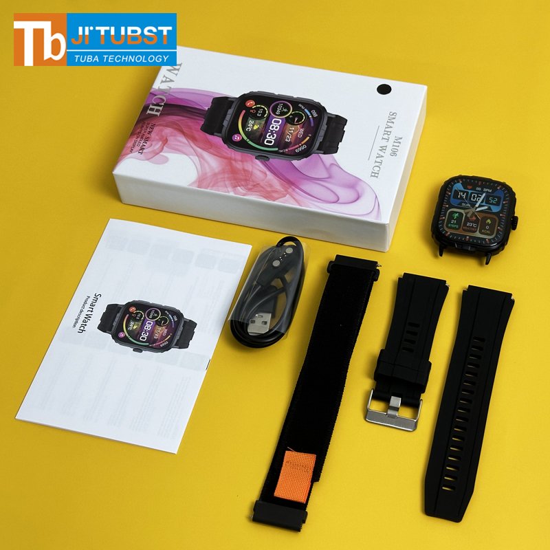 New Design 2025 M106 Fashion Relojes smart watch Outdoor Ip68 Waterproof 2024 T800 T900 S9 Ultra Smartwatch For Men Women
