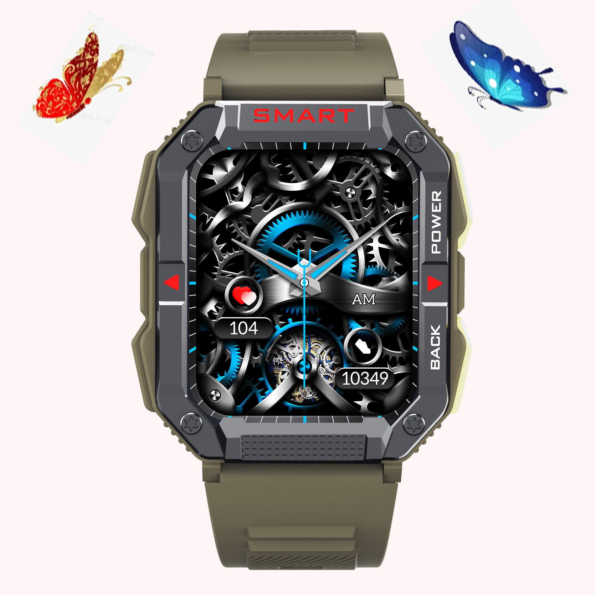 Sleep detection SMS reminder clock alarm Wole-day heart rate monitor HZ01 smart watch