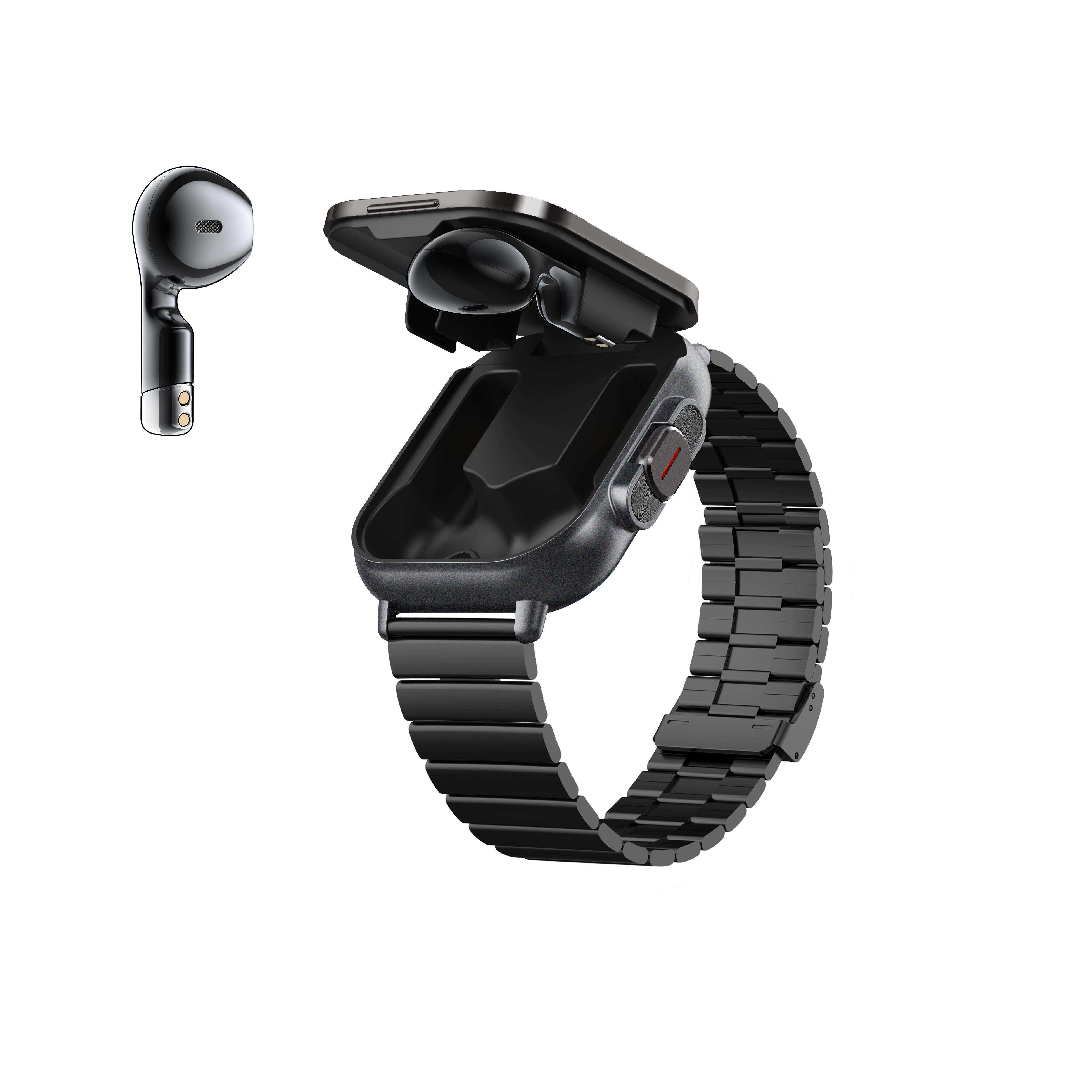 2024 Smart Fashion D8 Smart Watch TWS BT Call 2 in 1 with Earphones Reloj Intelligent Watches Sports Smartwatch D 8