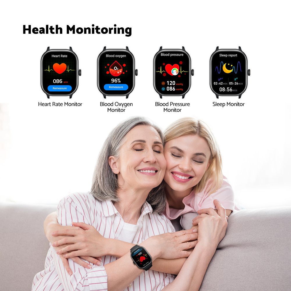 Customized Women Fitness Tracker BT Call Smartwatch Ultra Men Blue Tooth Smart Watch with Heart Rate Blood Pressure Blood Oxygen