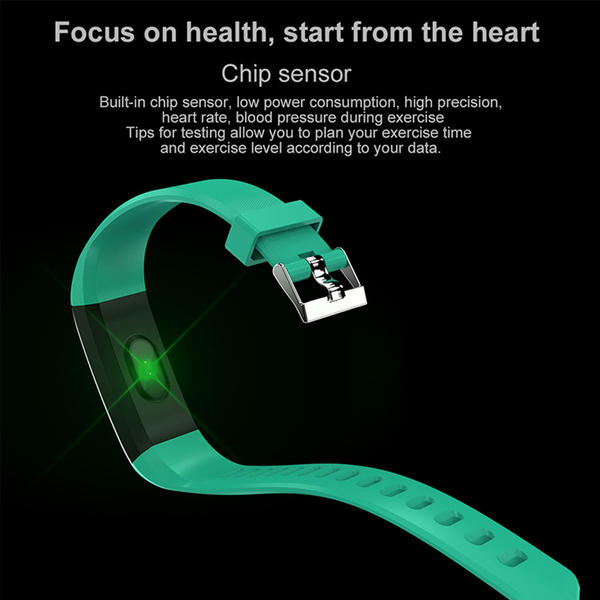 ID115plus Heart Rate Blood Pressure Fitness Tracker Smartband Wristband health monitoring exercise hand 115 plus smart watch