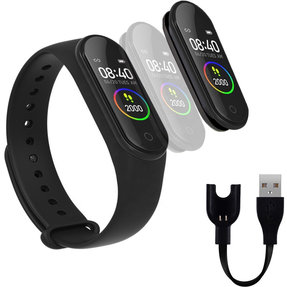 IP67 waterproof 0.96 inch sports fitness BT health Wrist Smart watch band Heart Rate Monitor Bracelet M4