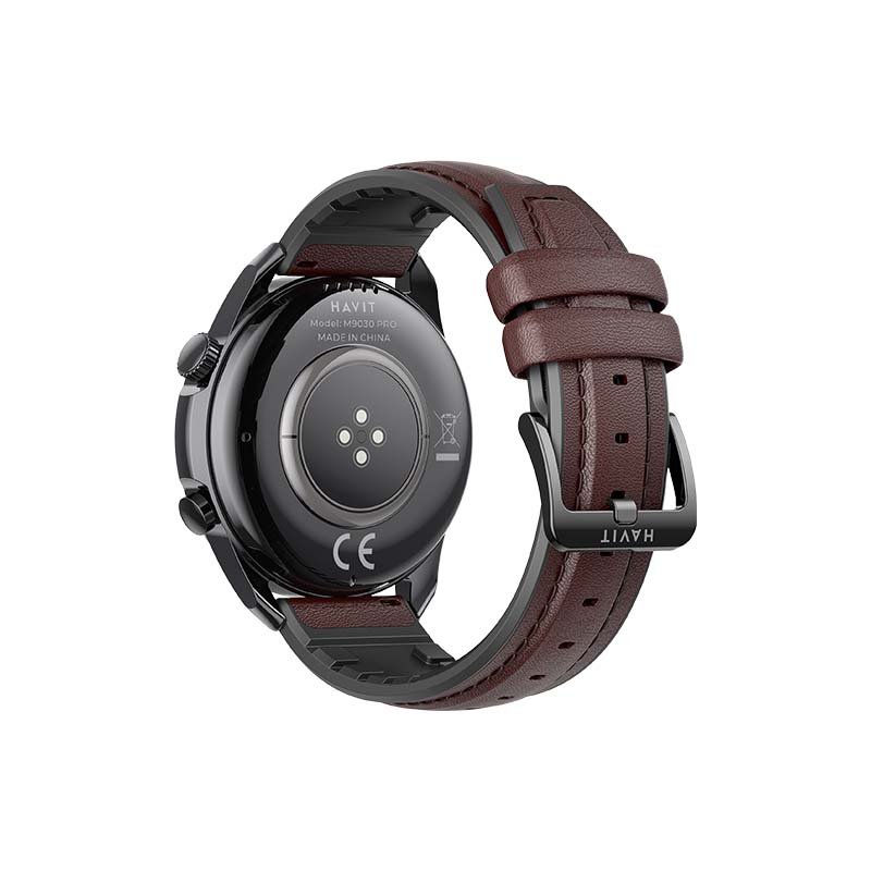 M9030 PRO Havit Temperature Testing Smartwatch Round Screen Ip68 Smart Watch With Heart Rate Blood Pressure Monitor