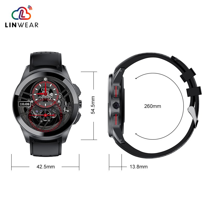 CE ROHS FCC SIM card BT call smart watch bracelet oem smartwatches ODM 4G GPS Intelligente reloj watch IP68 LT10 Smart watches