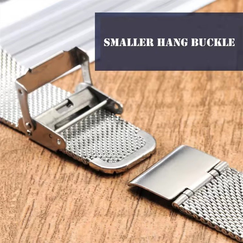 Quick Release Mesh Stainless Steel Watch Strap for DW Metal Thin Universal Milanese Bracelet Smart Watch Band with Spring Bar