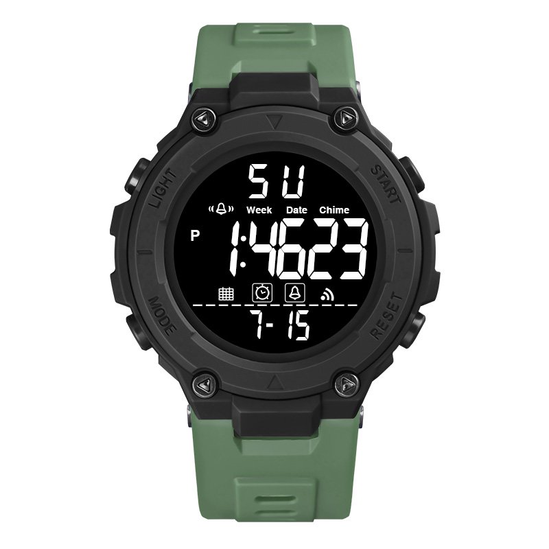 High Quality Relogiorelojes Digital Hombre LED Chronograph Outdoor Sports Week Display Waterproof Electronic watch M23118