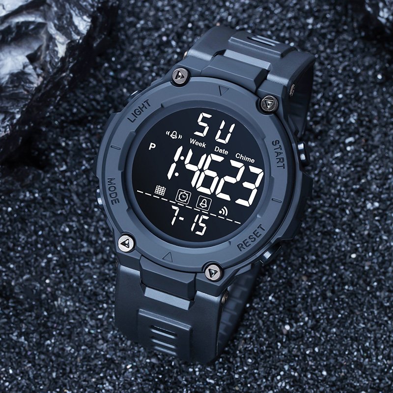 High Quality Relogiorelojes Digital Hombre LED Chronograph Outdoor Sports Week Display Waterproof Electronic watch M23118